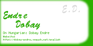 endre dobay business card